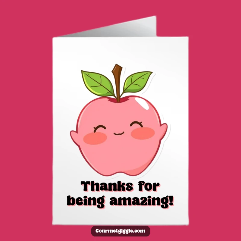Free Printable Apple Thank You Card: A Playful Downloadable Gift of Thanks!