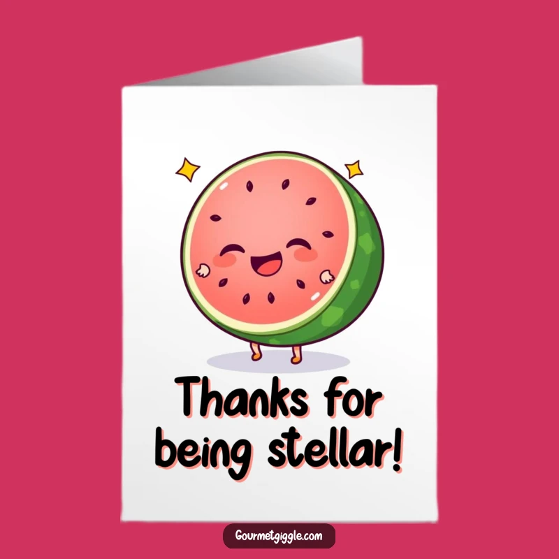 Free Printable Watermelon Thank You Card: A Cartwheeling Downloadable Gift!