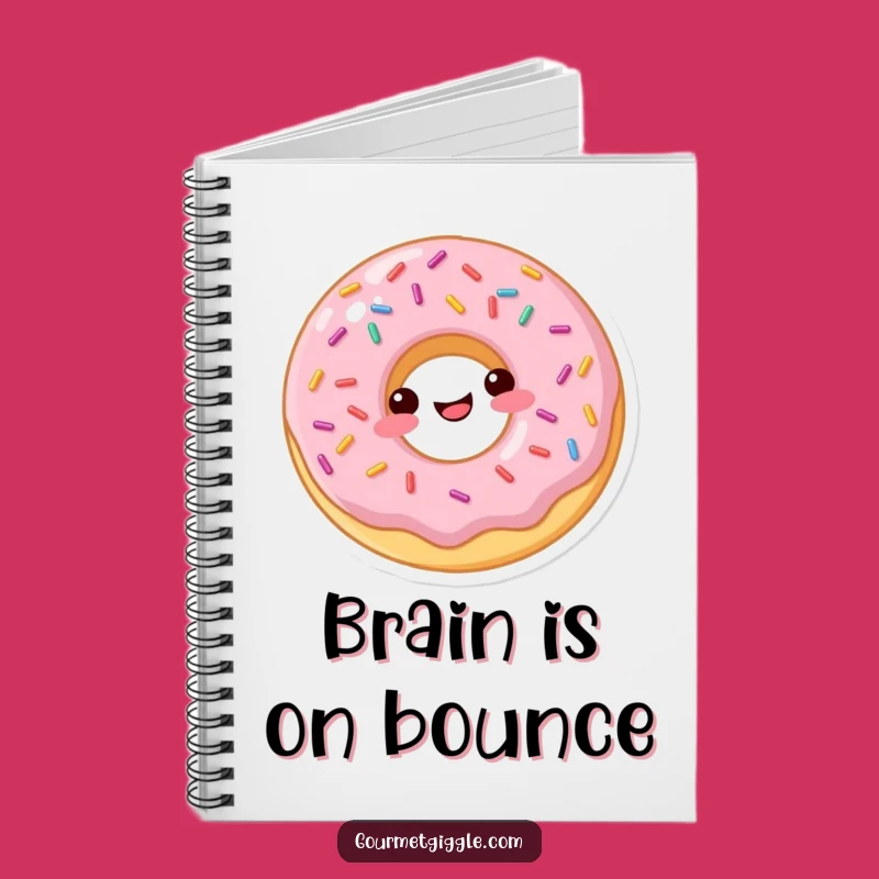 Funny Donut Bounce Notebook: Playful Journal for Sweet Ideas