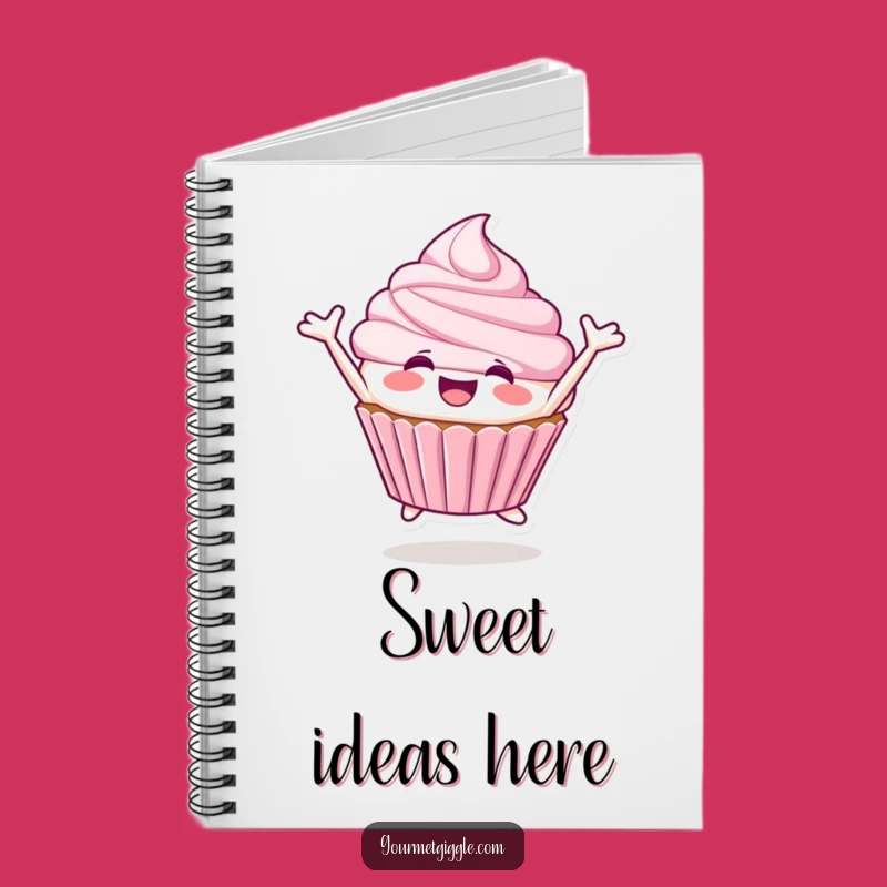 Funny Cupcake Notebook: Jot Down Sweet Ideas, Joyful Gift