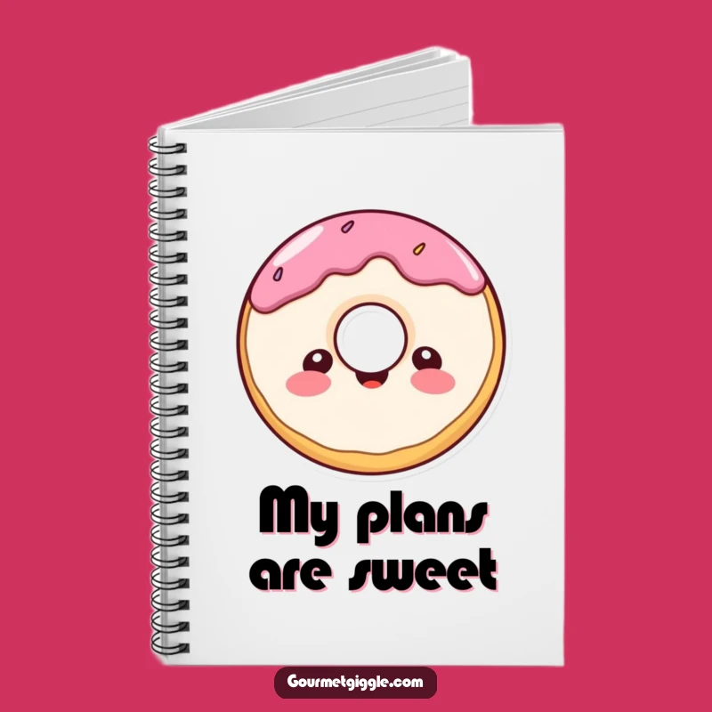 Funny Donut Smile Notebook: Cheerful Journaling with a Sweet Character