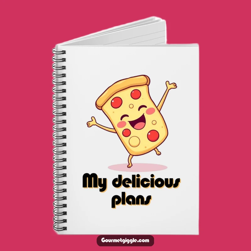 Funny Pizza Cartwheel Notebook: Jot Down Your Delicious Ideas!