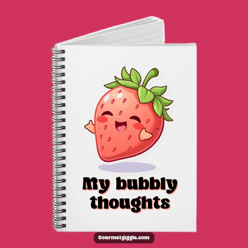 Funny Strawberry Notebook: Giggling Ideas, Playful Fruit Journal Gift