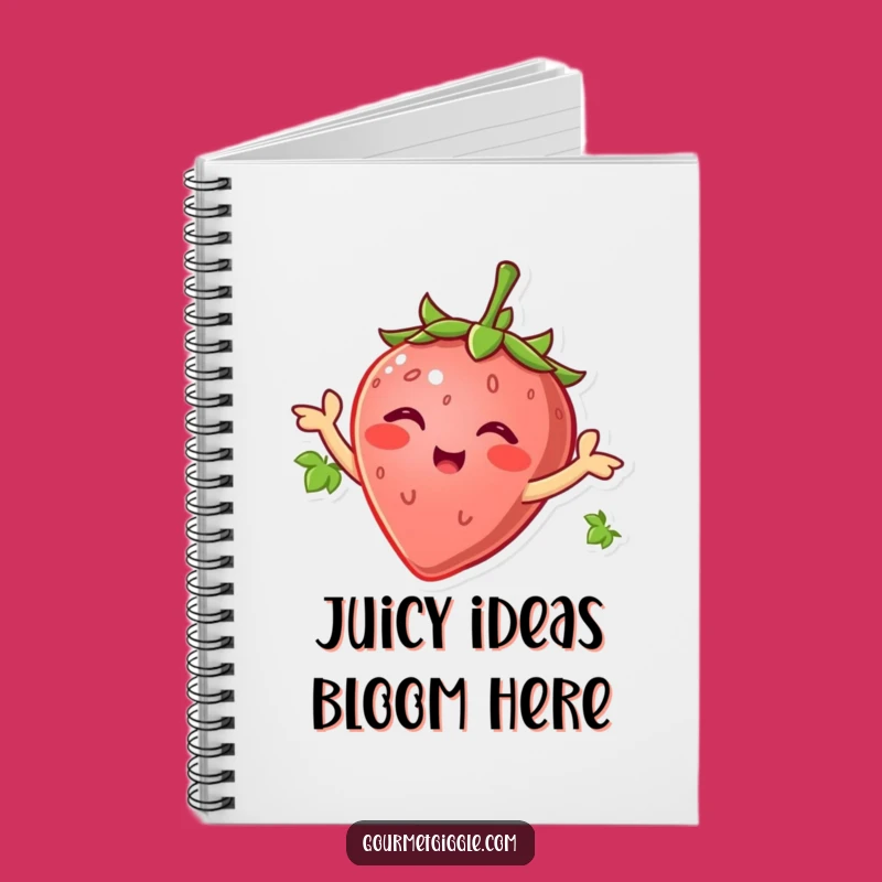 Funny Strawberry Wiggle Notebook - Hilarious Gift for Happy Planners