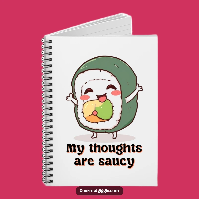 Funny Sushi Dance Notebook: Wobbly Journaling with a Fun Character