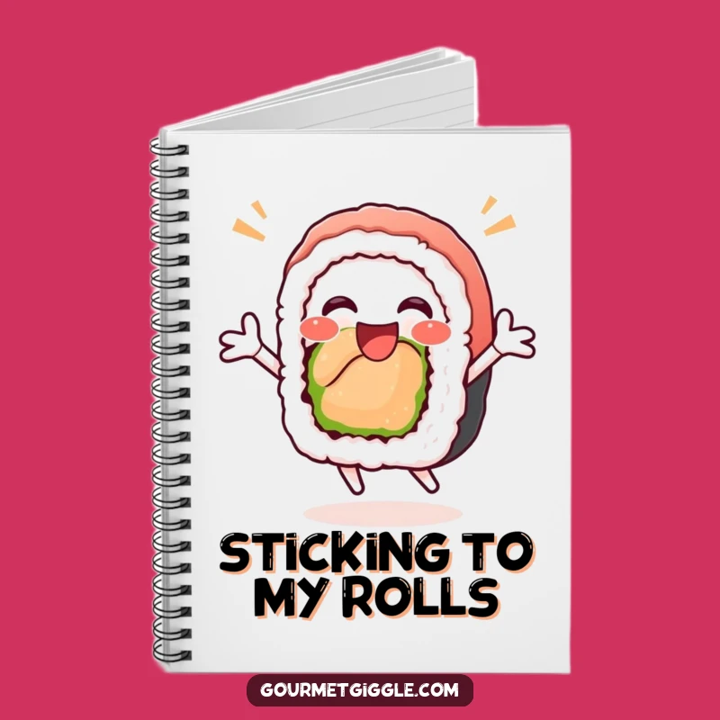 Funny Sushi Roll Notebook - Hilarious Journal for Creative Ideas
