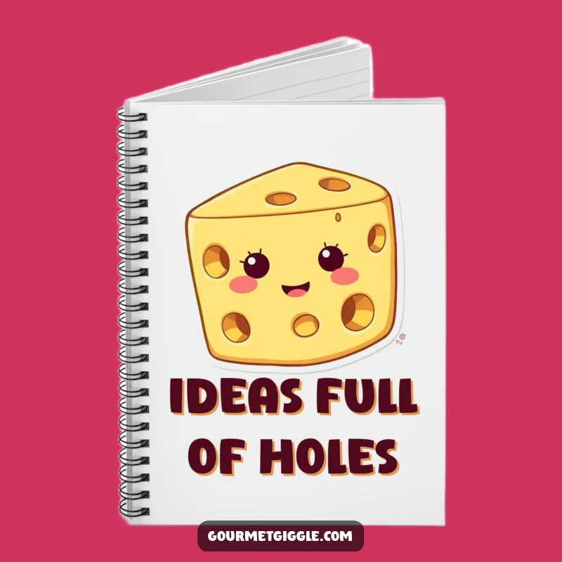 Funny Cheese Notebook - Jot Down Ideas with a Cheesy Grin