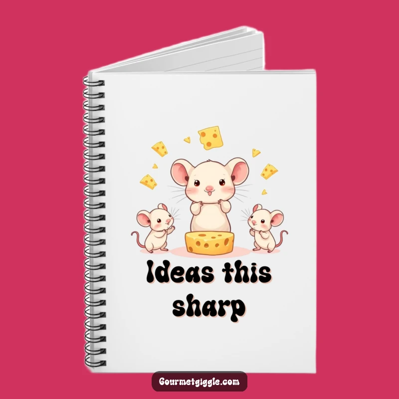 Funny Cheese Juggling Mice Notebook: Jot Down Ideas with a Smile