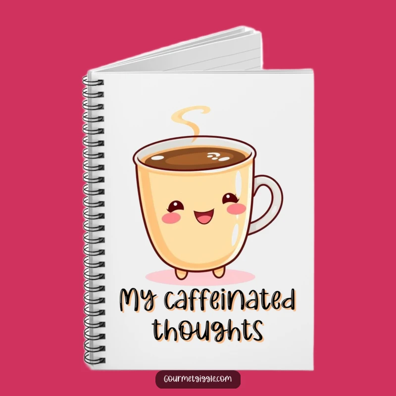 Funny Coffee Twirling Notebook - Jot Down Your Energized Ideas