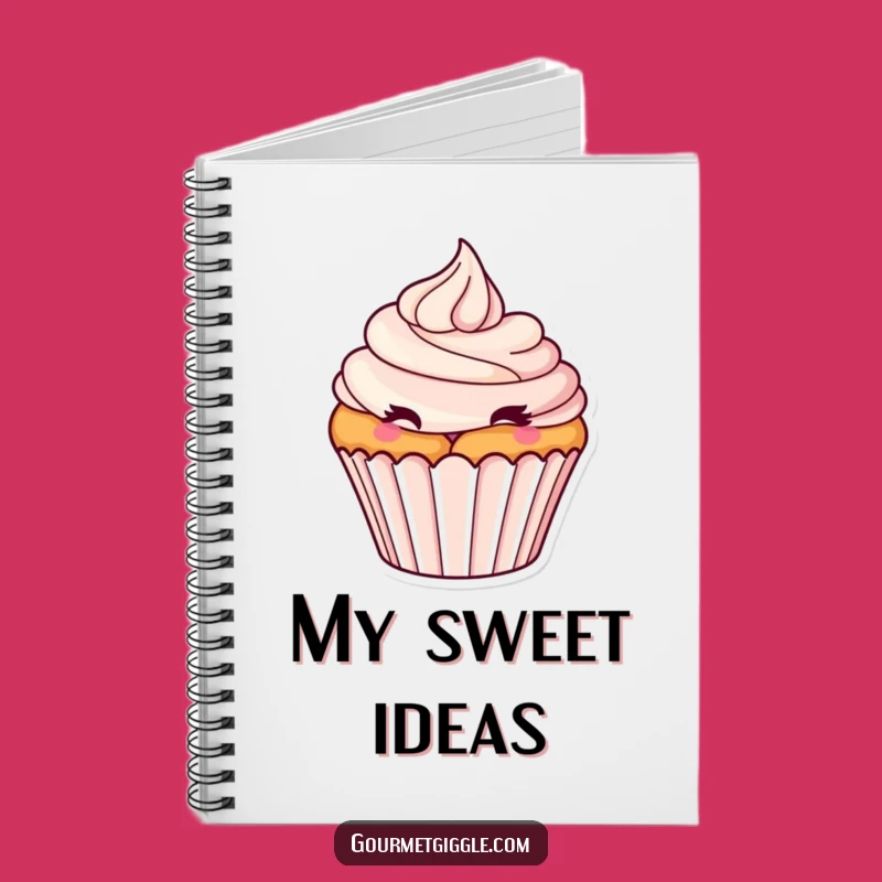 Funny Winking Cupcake Notebook: Playful Frosting Swirl Journal - Creative Gift Idea