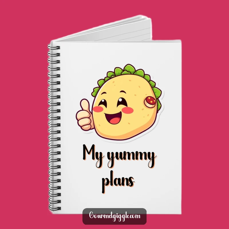 Funny Happy Taco Notebook - Jot Down Ideas with a Thumbs Up, Perfect Funny Gift