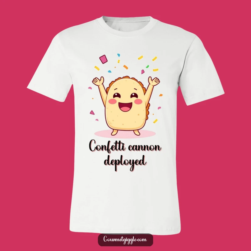 Funny Taco Confetti T-Shirt: Hilarious Fiesta Apparel for a Good Laugh