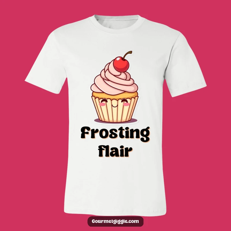 Funny Cheerful Cupcake T-Shirt: Hat Tip Design, Ideal Funny Gift