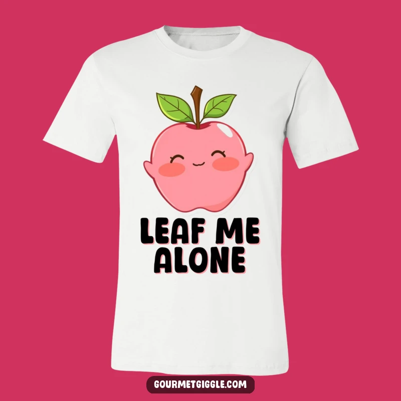 Funny Blushing Apple Curtsy T-Shirt: Wear Your Playful Charm