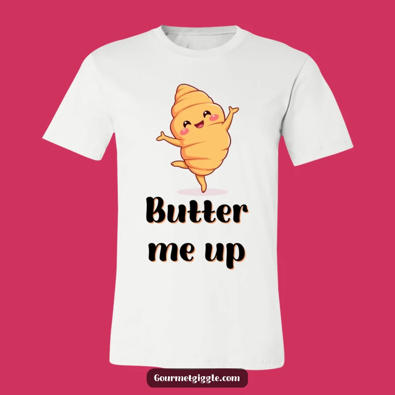 Funny Croissant Pirouette T-Shirt: Dance Through Life in Style!