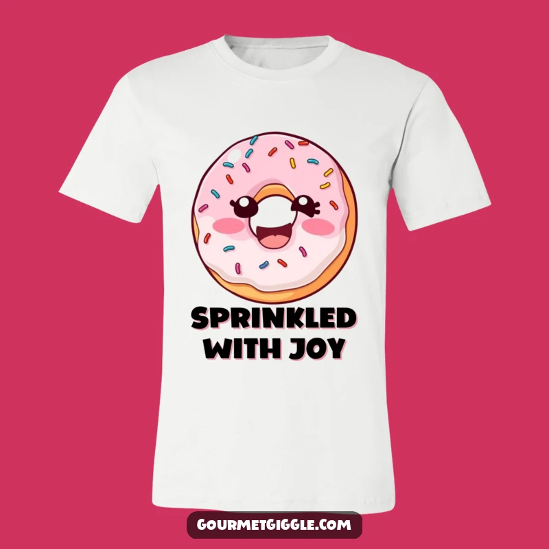 Funny Donut Sprinkles T-Shirt - Laughing Pastry, Hilarious Foodie Gift