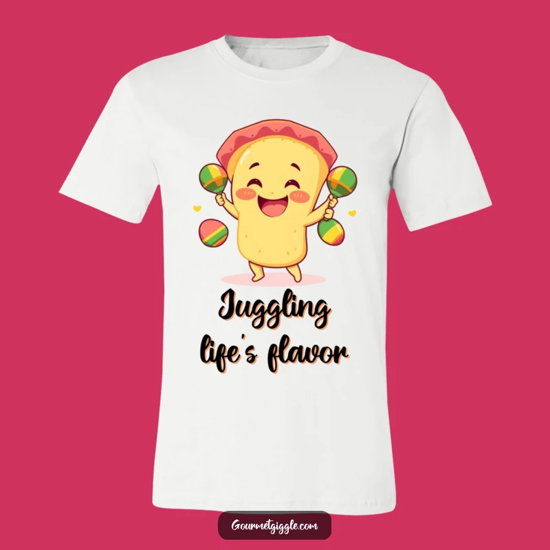 Funny Taco Juggling T-Shirt: Giddy Fiesta Player, Hilarious Foodie Tee Gift