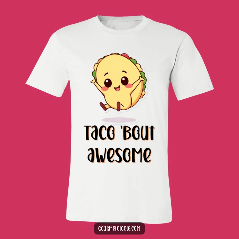 Funny Taco Cartwheel T-Shirt, Lively Food Character Tee, Awesome Funny Gift