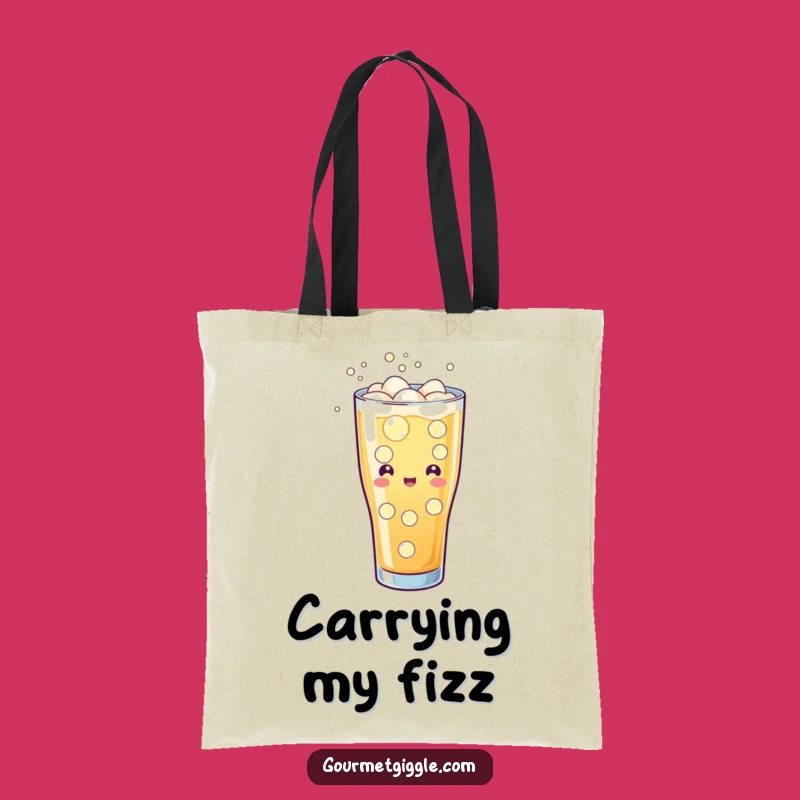 Funny Soda Tote Bag: Bubbly Cheerful Fizzing Refreshing Carryall Gift