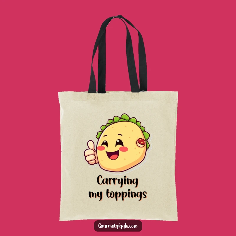 Funny Happy Taco Tote Bag - Carry Your Cheer with a Perfect Funny Gift