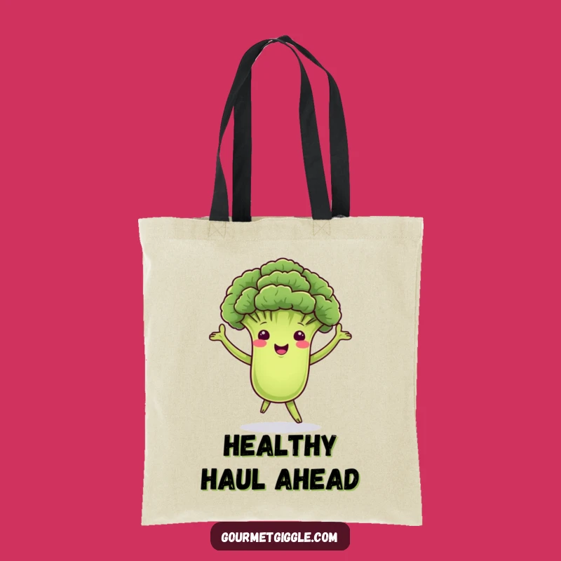 Funny Dancing Broccoli Tote Bag, Carry Your Essentials with Healthy Fun